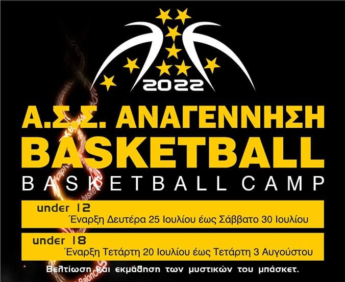 Basketball Camp της Αναγέννησης Σάμου για παιδιά και εφήβους από 25/7 έως 3/8